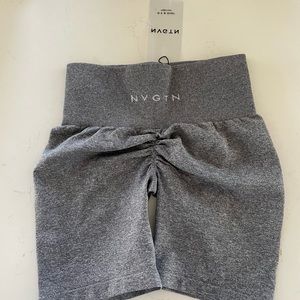 SUPER RARE BRAND NEW WITH TAGS NVGTN Grey Scrunch Seamless Shorts XS